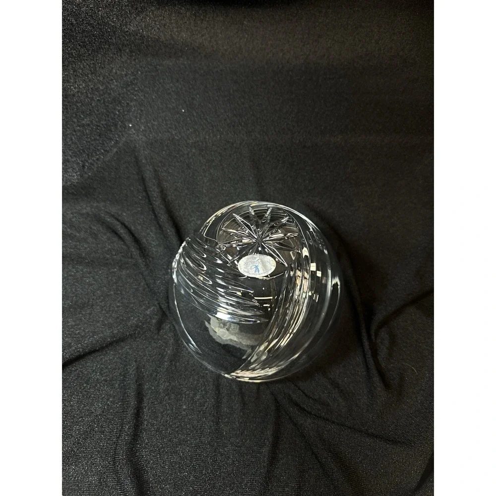 Montreux  24% Lead Crystal Candy Display Bowl Czech Republic 7